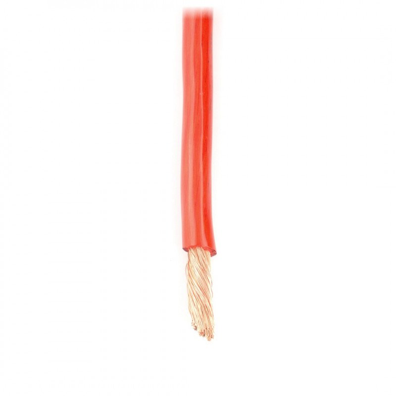 Profesionální napájecí kabel 6AWG - červený - role 25 m