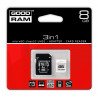 Goodram 3v1 - paměťová karta microSD 8 GB 30 MB / s UHS-I třída - zdjęcie 1