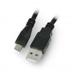 Kabel MicroUSB B - A 2,0 Lanberg černý - 1,8 m