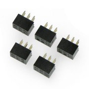 Zásuvka 2x3, rozteč 2 mm, rovná - 5ks.