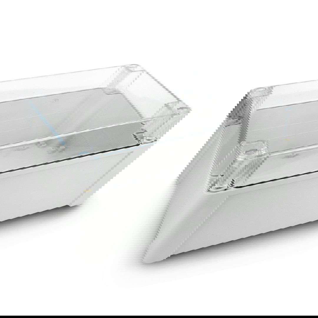 Kradex Kit - Hermetická skříň ZP240.190.105SJp HTM PC s mosaznými průchodkami - pro montáž na zeď - lehká