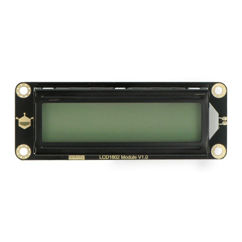 DFRobot Gravity - 2x16 I2C LCD displej - zelený - pro Arduino