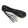 Kabel 3,5 mm Jack - 2xRCA - černý 2,5 m - Blow - zdjęcie 2