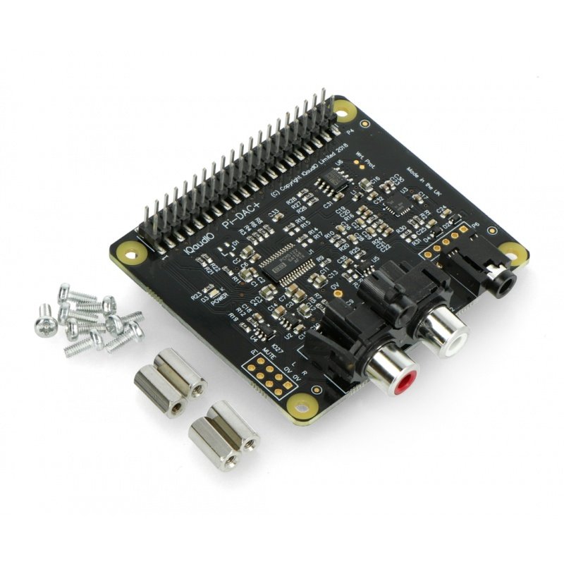 IQaudIO DAC + - zvuková karta pro Raspberry Pi 4B / 3B + / 3B