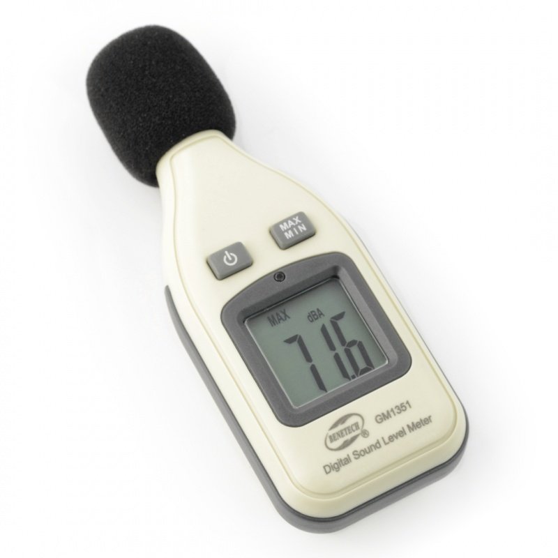 Sonometr Benetech GM1351, měřič decibelů - od 30 do 130 dBA