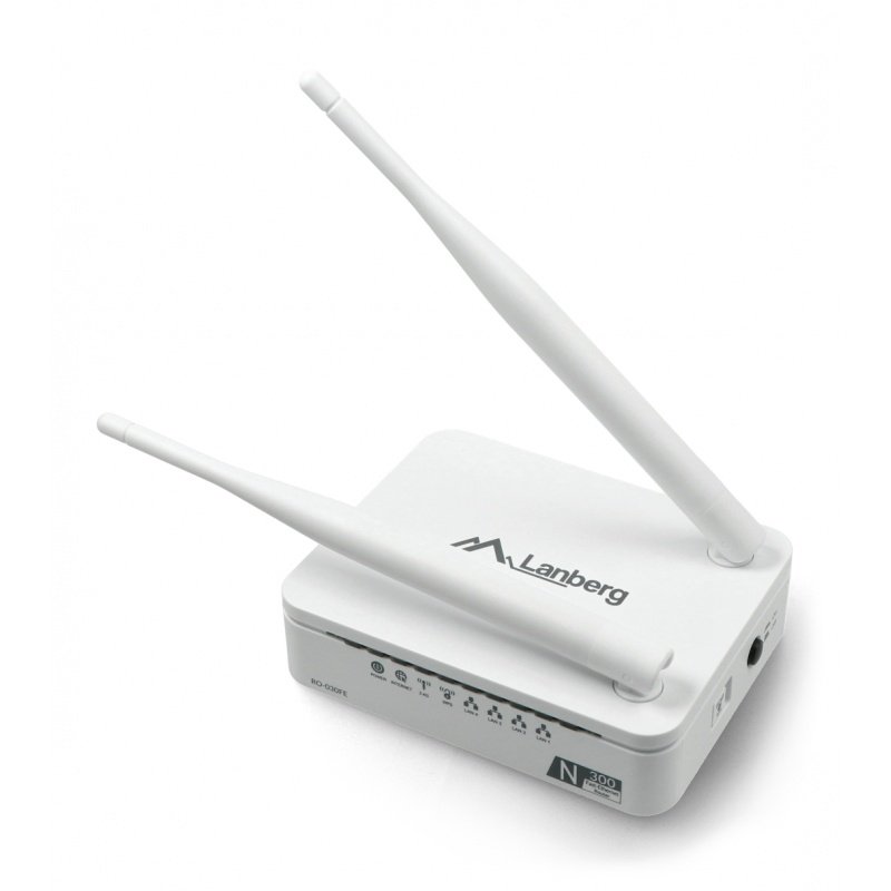 Router Lanberg RO-030FE, 4 porty, 300 Mb / s, 2,4 GHz - podpora