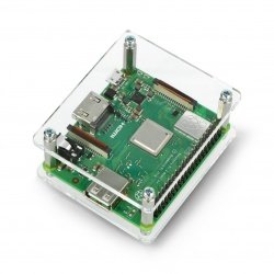 Pouzdro Raspberry Pi 3 Model A +, průhledné, otevřené