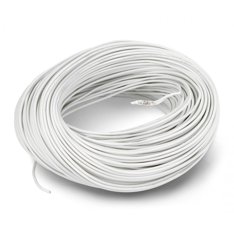 Instalační kabel LgY 1x0,5 H05V-K - bílý - role 100 m