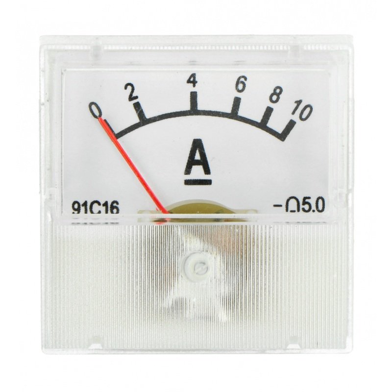Analogový ampérmetr - panel 91C16 mini - 10A