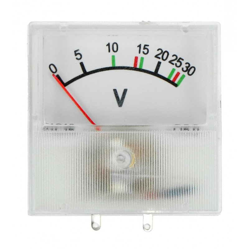 Analogový voltmetr - panel 91C16 mini - 30V DC
