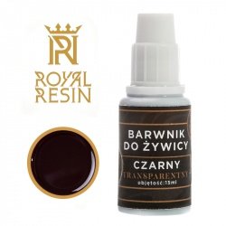Barvy na bázi epoxidové pryskyřice Royal Resin - transparentní kapalina - 15 ml - černá