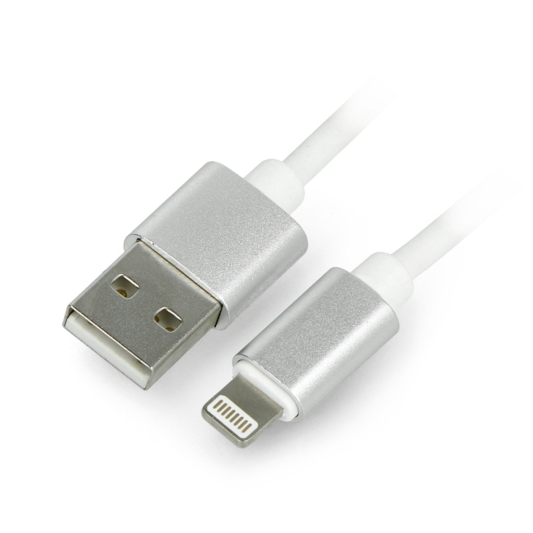 USB A - Lightning silikonový kabel pro iPhone / iPad / iPod - 1m