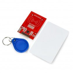 RC522 RFID modul 13,56MHz SPI + karta a klíčenka - červená