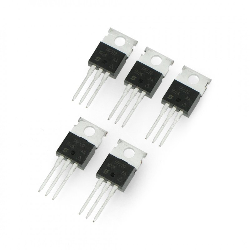 Tranzistor N-MOSFET IRF520NPBF - THT - 5ks.