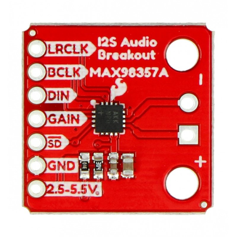 MAX98357A - stereofonní dekodér DAC I2S - SparkFun DEV-14809