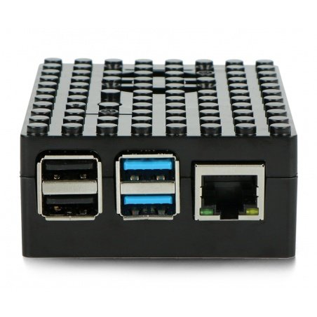 Pouzdro Pi-Blox pro Raspberry Pi 4B - černé - Multicomp Pro Pouzdro Pi-Blox pro Raspberry Pi 4B - černé - Multicomp Pro