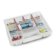 Sada tlačítek Taktický spínač 12x12mm 50ks. - barevné čepice + organizér