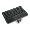 Bezdrátová klávesnice Bluetooth 3.0 s Touchpadem - černá - 10 palců - zdjęcie 2
