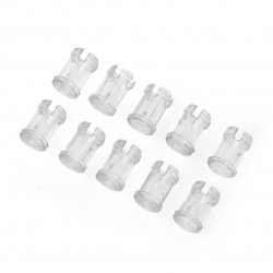 LED držák 5mm - nylon dlouhý transparentní - 10ks