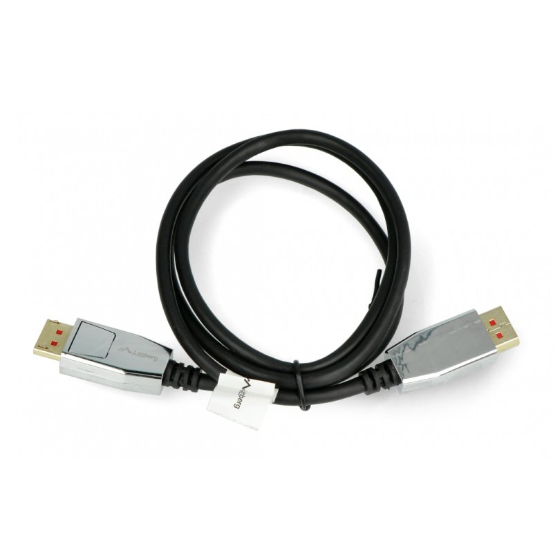 Kabel DisplayPort samec 20pin v1.4 8K Lanberg černý - 1m