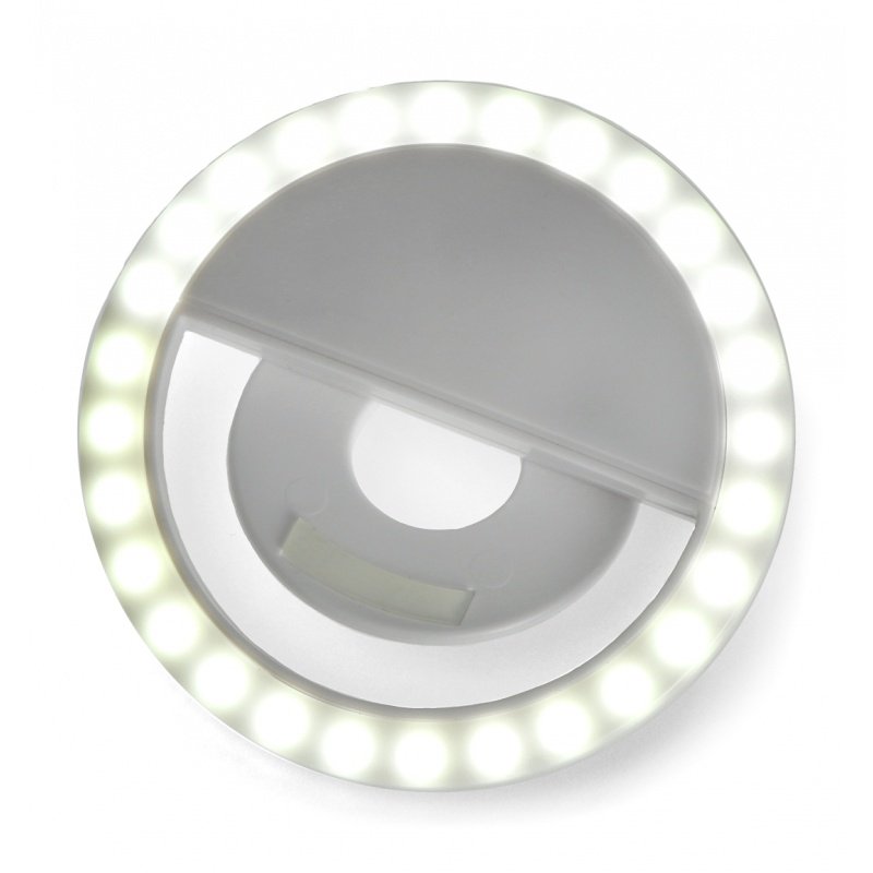 LED Tracer Selfie prstenová lampa - klip