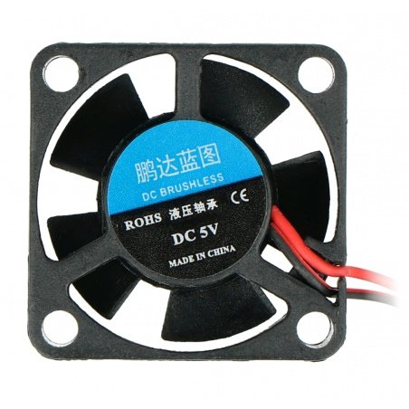 Ventilátor 5V 30x30x10mm 2 vodiče - 2pin 2,54mm female konektor Ventilátor 5V 30x30x10mm 2 vodiče - 2pin 2,54mm female konektor