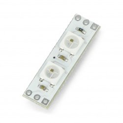 Modul Pixel x2 s adresovatelnými RGB LED diodami WS2812B 5050 - 28 mm