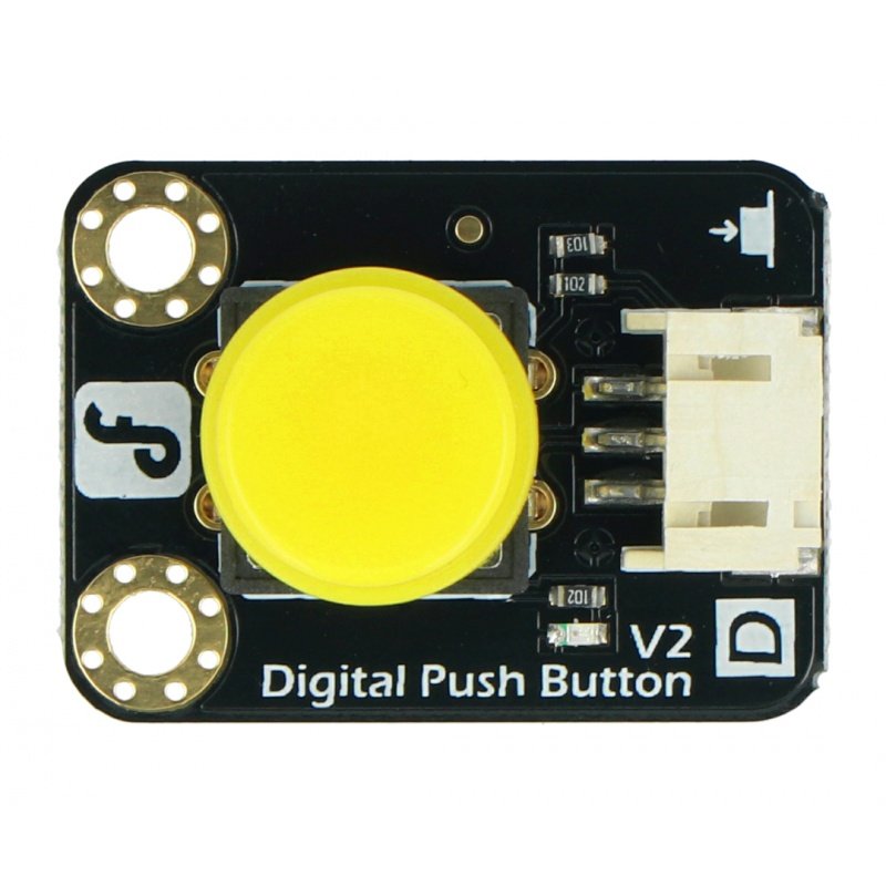 Digitální tlačítko DFRobot Gravity - Tact Switch - žluté