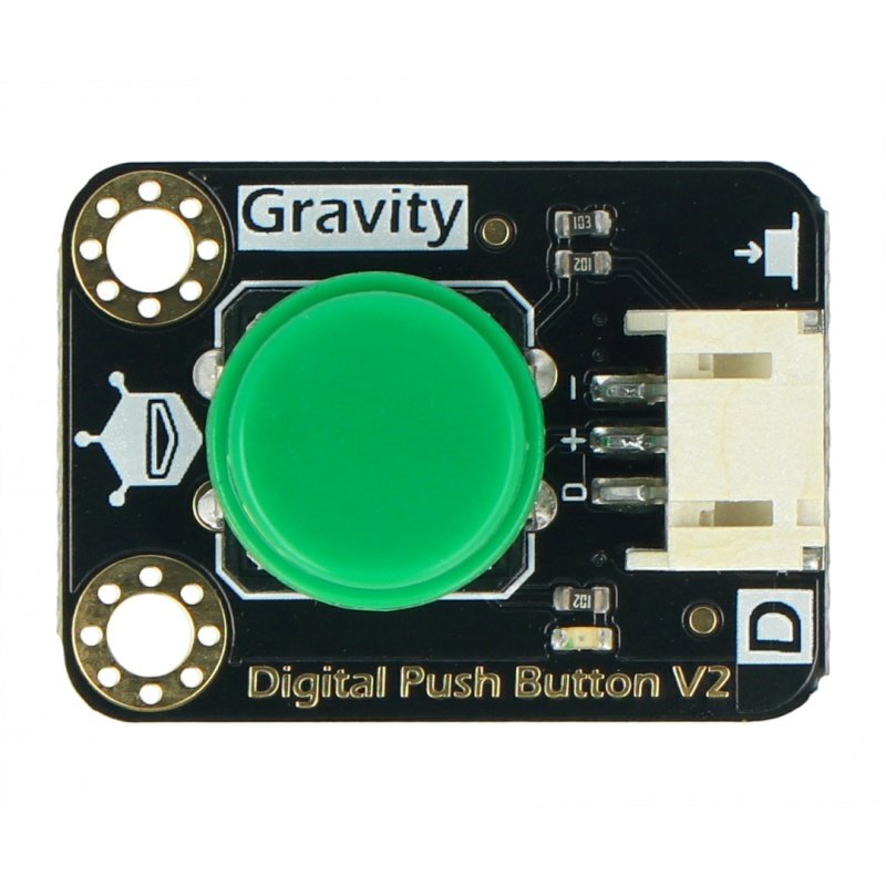Digitální tlačítko DFRobot Gravity - Tact Switch - zelené