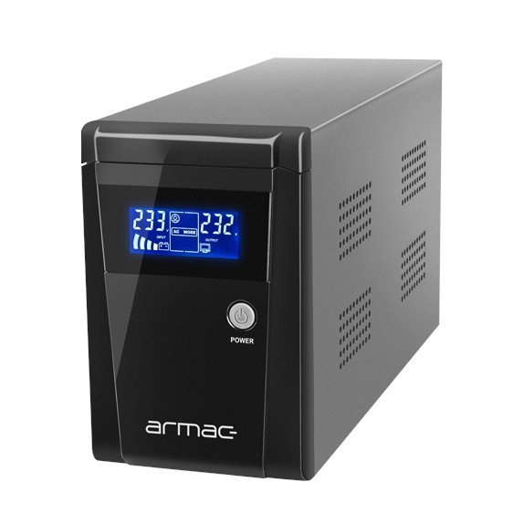 Zdroj nepřerušitelného napájení UPS Armac Office 1000E LCD - 3 x E zásuvka -