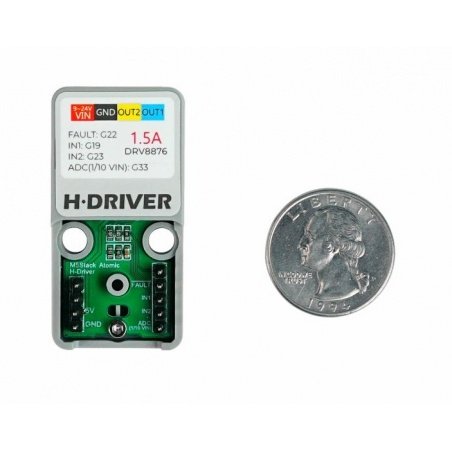 M5Atom H-Driver DRV8876 - ovladač stejnosměrného motoru s M5Atom H-Driver DRV8876 - ovladač stejnosměrného motoru s