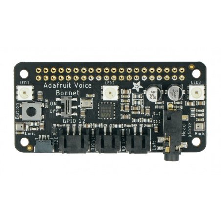 Voice Bonnet WM8960 - modul s konektorem pro dva reproduktory a Voice Bonnet WM8960 - modul s konektorem pro dva reproduktory a