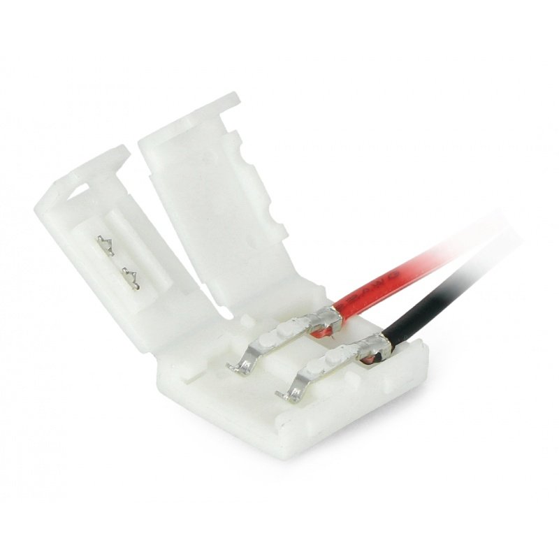 Konektor pro LED pásky a pásky SMD 5050 10mm 2 pin s jednou svorkou - 16,5cm