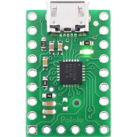 Převodník USB-UART CP2102N - s konektorem microUSB - Pololu 1317 Převodník USB-UART CP2102N - s konektorem microUSB - Pololu 1317