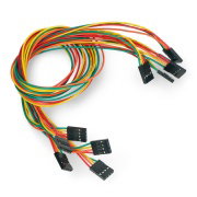 Kabel female-female 4 pin - 40cm - 5ks