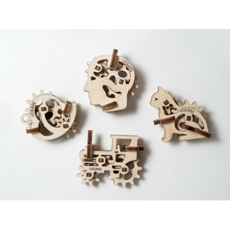 U-Fidgety - ozubená kola 4 ks. - mechanický model pro skládání U-Fidgety - ozubená kola 4 ks. - mechanický model pro skládání