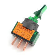 Hlavní vypínač ASW-14D 12V / 20A svítí - zeleně