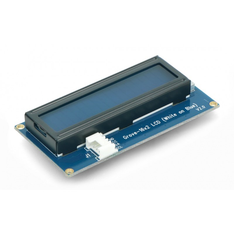 Grove - LCD 2x16 I2C displej, bílý a modrý, s podsvícením