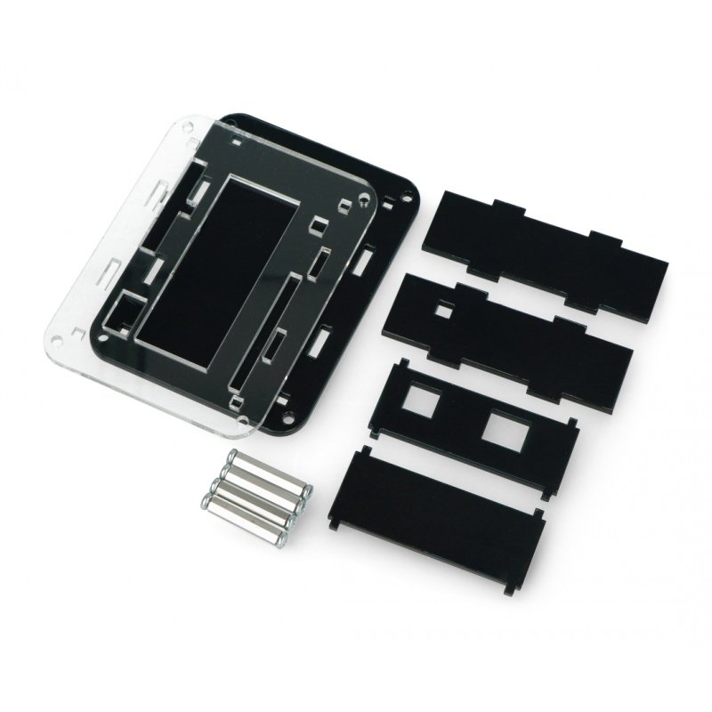 Pouzdro pro Arduino Uno s LCD klávesnicí Shield v1.1 - černé a