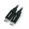 Lanberg USB C - USB C 2.0 černý prémiový kabel QC 4.0 PD 0,5 m - zdjęcie 1