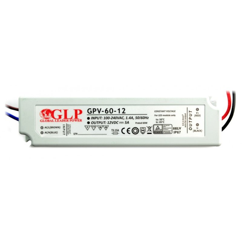 Napájecí zdroj pro LED pásky a LED pásky IP67 vodotěsný