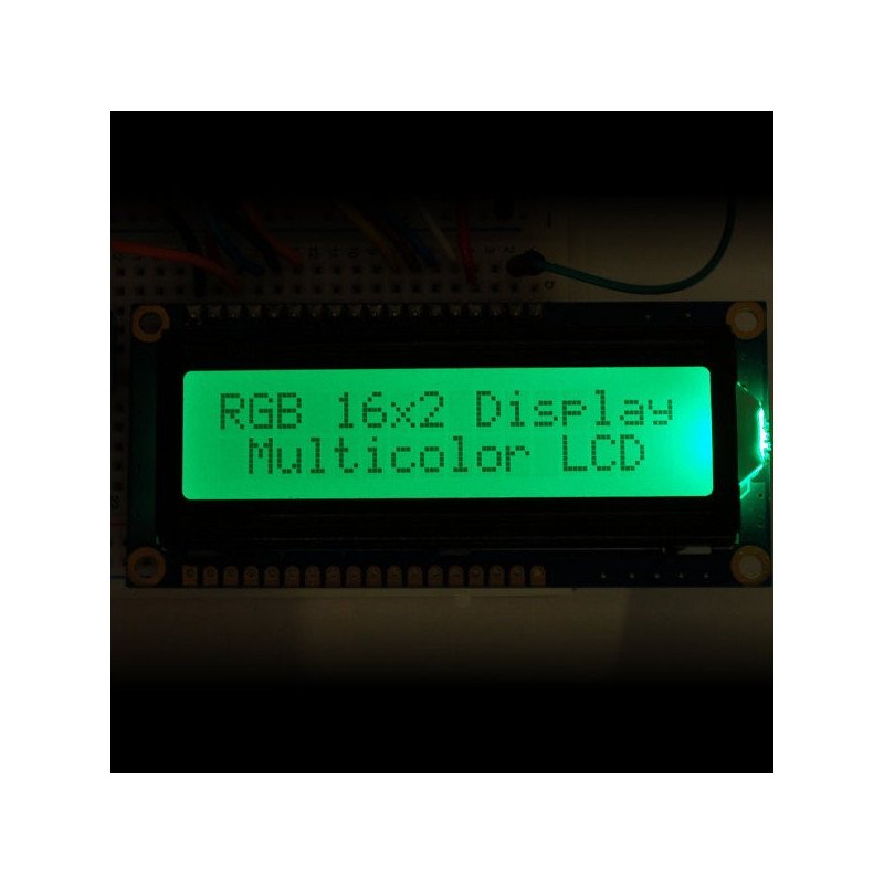 LCD displej 2x16 znaků RGB pozitivní + konektory - Adafruit 398