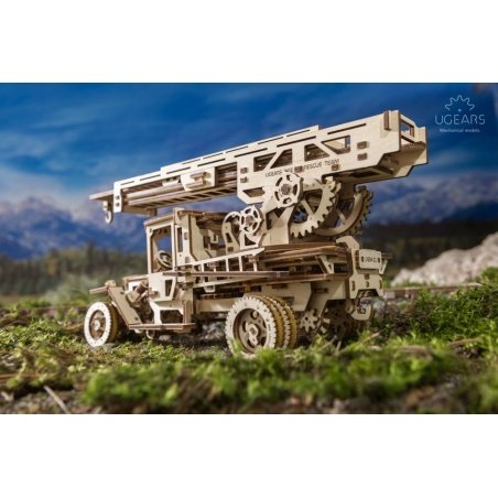 Hasiči - mechanický model pro montáž - dýha - 537 prvků - Hasiči - mechanický model pro montáž - dýha - 537 prvků -