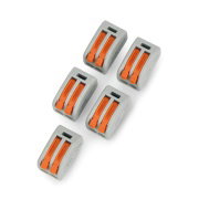 2kolíková elektrická kostka 32A / 400V - oranžová - 5 ks