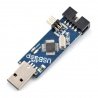 Programátor AVR kompatibilní s páskou USBasp ISP + IDC - modrá - zdjęcie 1