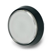 Tlačítko Arkády 60 mm černé pouzdro - bílé s podsvícením