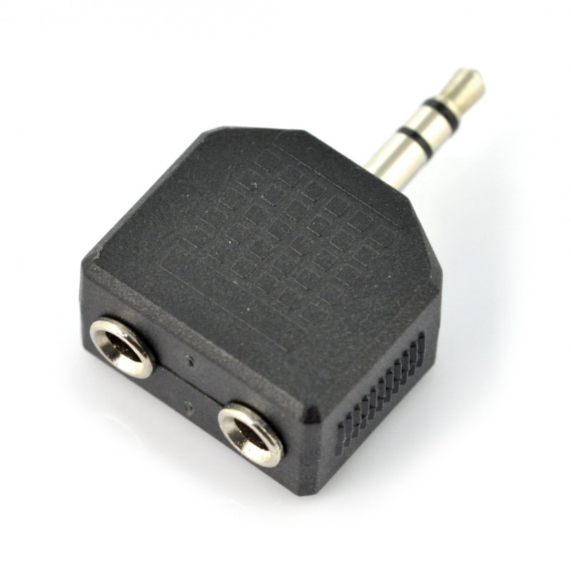 Adapter 3-pinowy wtyk Jack 3,5mm - 2x gniazdo Jack 3,5mm