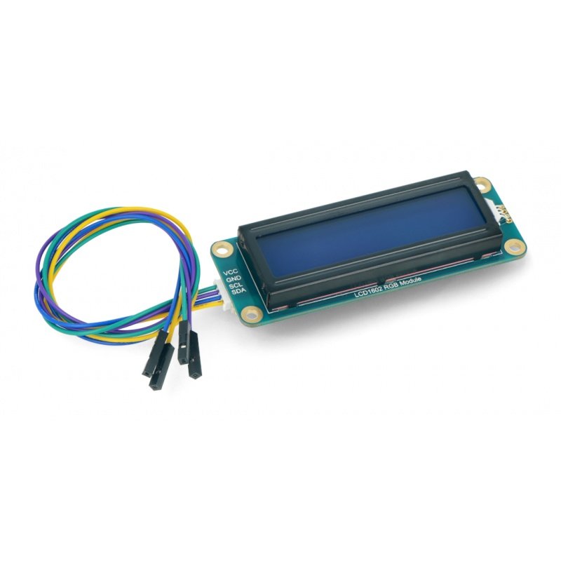 Displej LCD1602 I2C 2x16 znaků - barevný - podsvícení RGB