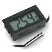 Panelový teploměr s LCD displejem od -50 do 110 stupňů Celsia a