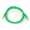 Przewód sieciowy Ethernet Patchcord UTP 5e 1,5m - zielony - zdjęcie 2